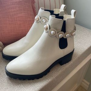 Karl Lagerfeld White Boots